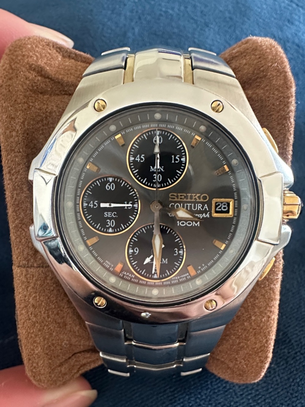 Seiko Coutura Vintage Two-Tone Unisex Chronograph Watch